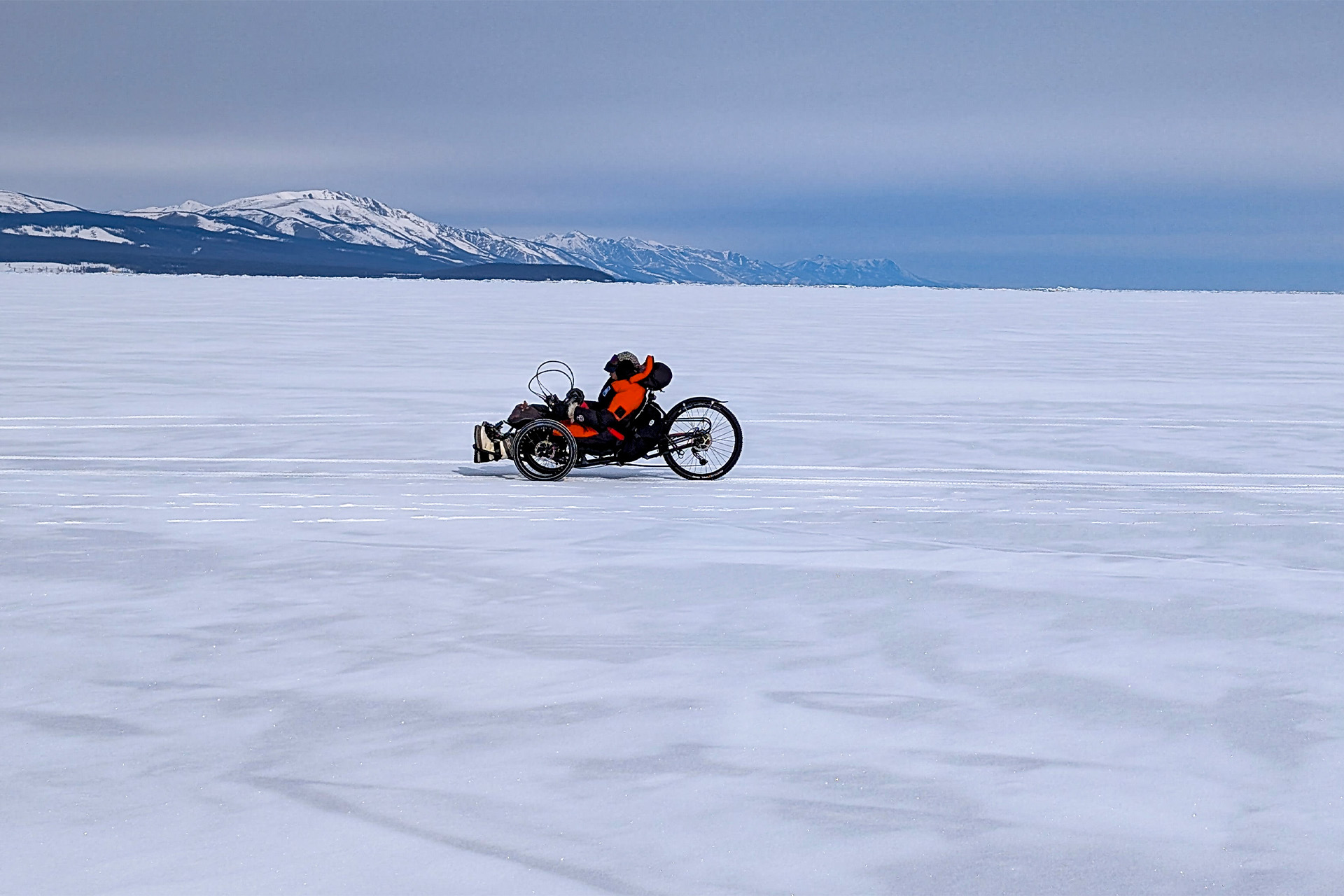 Karen-handcycle-lake