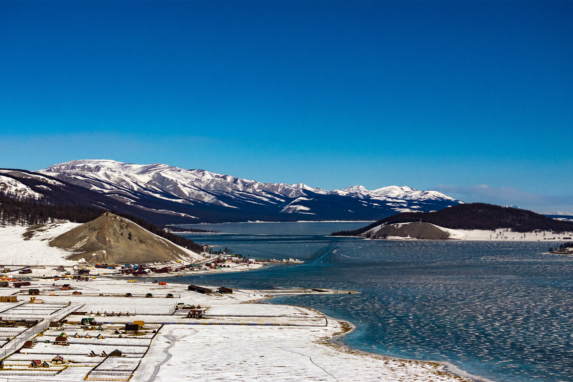 Village-over-lake